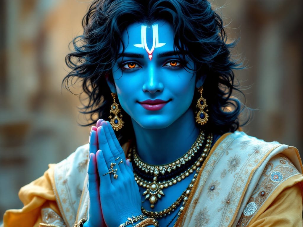shri krishna blue skin shri krishna blue skin Lord Krishna & Kaal Yavan, one forgotten duel